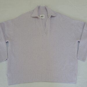 Aerie Light Purple V-Neck Sweater